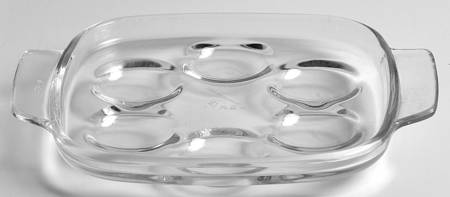 Originals Clear 6 Hole Escargot/Snail Dish