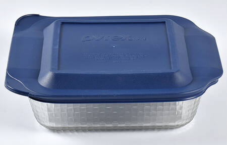 Originals Clear 8" Square Baker & Plastic Lid