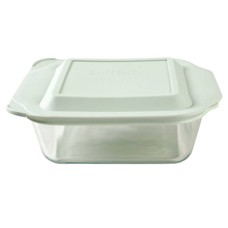 Originals Clear 8" Square Baker & Plastic Lid
