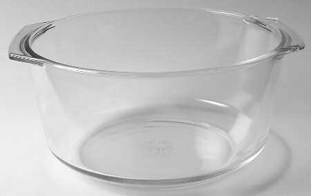 Originals Clear 3 Quart Round Casserole No Lid