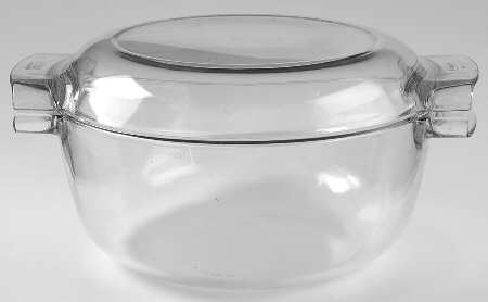 Originals Clear 4 Quart Round Covered Casserole