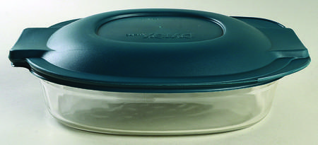 Originals Clear 2 Quart Oval Casserole & Plastic Lid