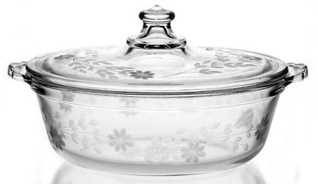 Originals Clear 1 Quart Oval Covered Casserole
