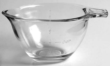 Originals Clear 1 Cup Mix & Measure Bowl