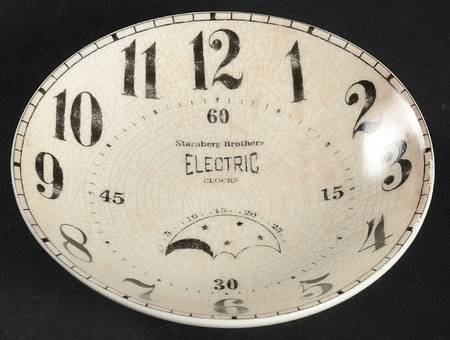 Vintage Clock Fruit/Dessert (Sauce) Bowl