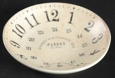 Vintage Clock Fruit/Dessert (Sauce) Bowl