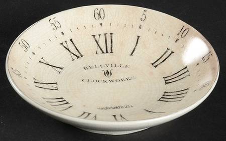 Vintage Clock Fruit/Dessert (Sauce) Bowl
