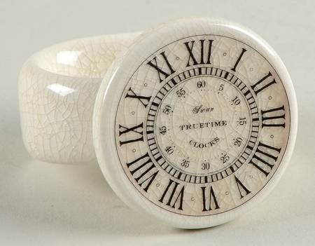 Vintage Clock Napkin Ring