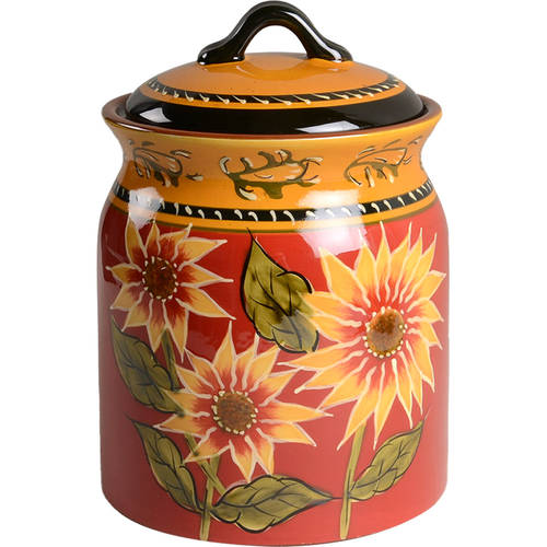 Sunflower Cookie Jar & Lid