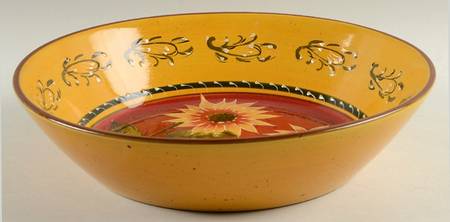 Sunflower 11" Round Serving Bowl