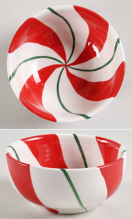 Candy Cane Individual Dip Dish