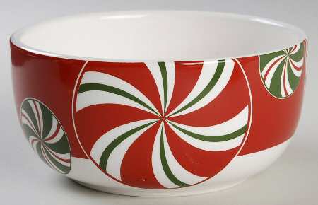 Candy Cane Soup/Cereal Bowl