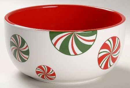 Candy Cane Soup/Cereal Bowl