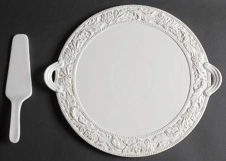 Country Cupboard Cake Plate and Server (Boxed Set)