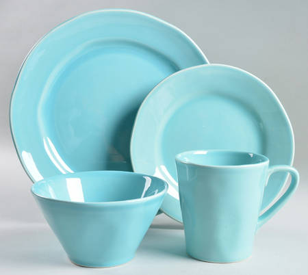 PMZ5 Turquoise 4 Piece Place Setting