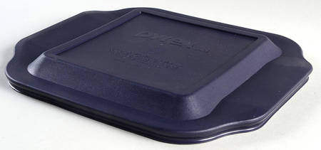 Sculptured Clear Plastic Lid for 8" Square Baker by Pyrex