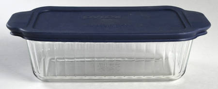 Sculptured Clear Loaf Pan & Plastic Lid
