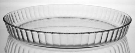 Sculptured Clear 11" Tart Tray by Pyrex