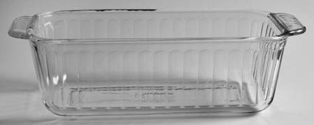 Sculptured Clear Loaf Pan by Pyrex
