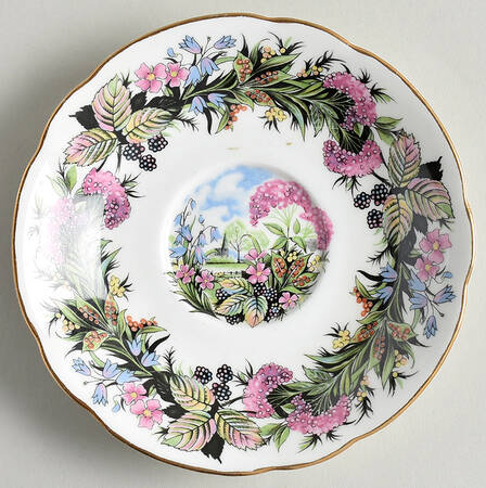 Seasonal Greetings Saucer for Footed Cup