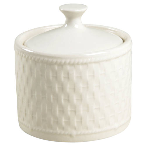 Weave Sugar Bowl & Lid