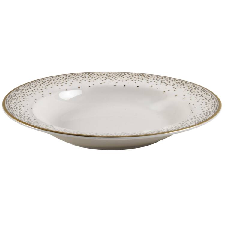 Trousdale Gold Large Rim Soup Bowl