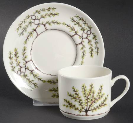 Espalier Flat Cup & Saucer Set by Pickard