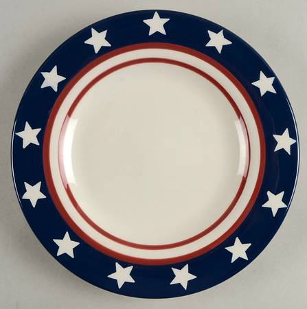 Stars and Stripes Salad Plate