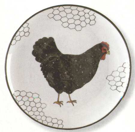 Pecking Order Salad Plate