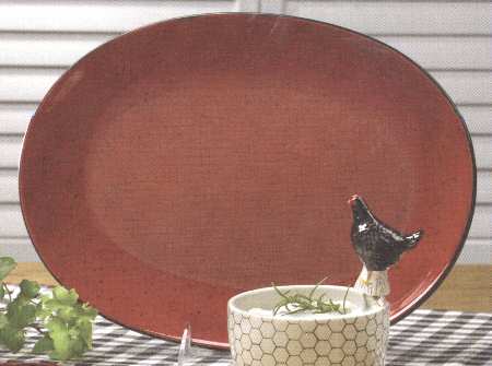 Pecking Order 14" Oval Serving Platter