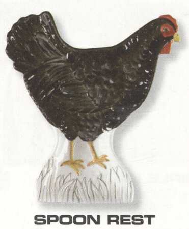 Pecking Order Spoon Rest/Holder (Holds 1 Spoon)