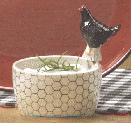 Pecking Order Dip Bowl & Spreader Set