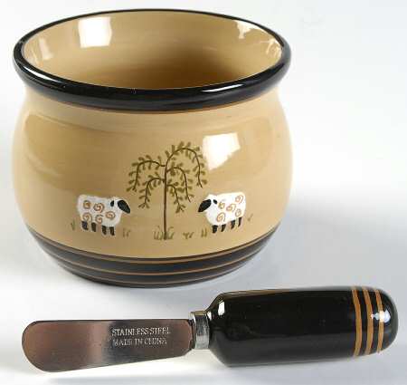 Willow Lane Dip Bowl & Spreader Set
