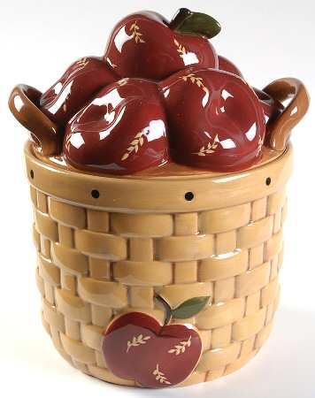 Apple Jack Cookie Jar & Lid