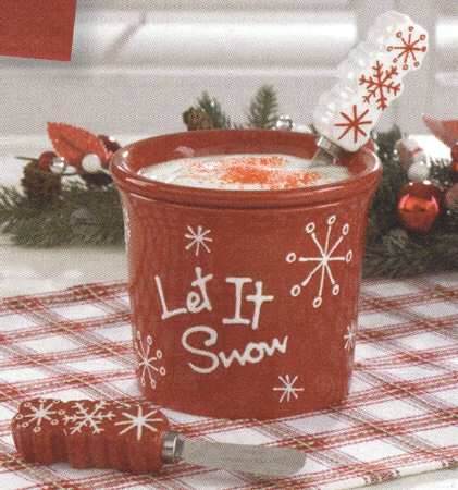 Let It Snow Dip Cooler Set-(Dip Bowl &Icer
