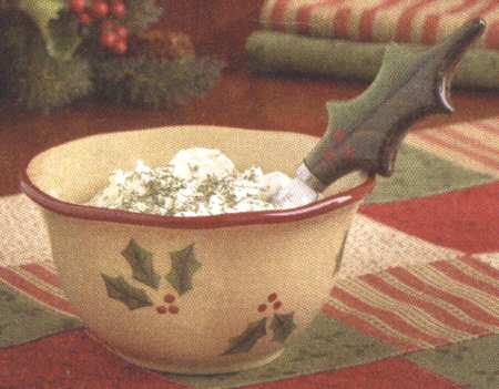 Holly Dip Bowl & Spreader Set