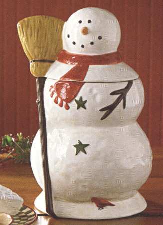 Holly Jolly Cookie Jar & Lid