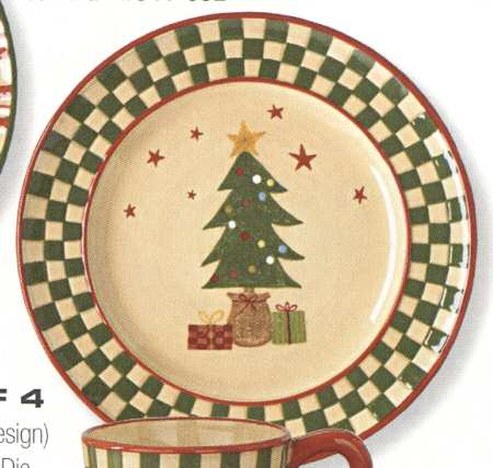 Holly Jolly Dessert/Pie Plate