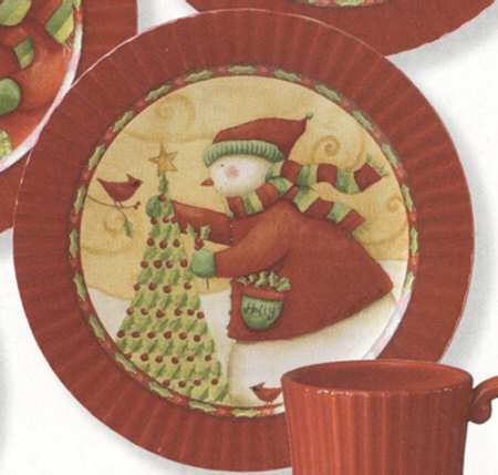 Christmas Joys Salad Plate