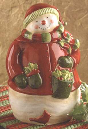 Christmas Joys Cookie Jar & Lid