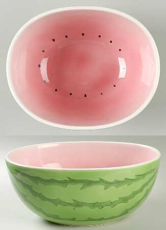 Watermelon 8" Round Serving Bowl