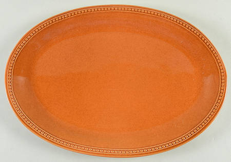 Spice Route Nutmeg 15" Oval Serving Platter