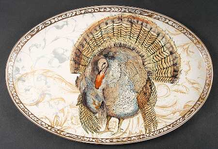 Bird (Decal) 16" Oval Serving Platter