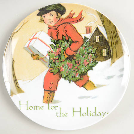 Christmas Carol Salad Plate