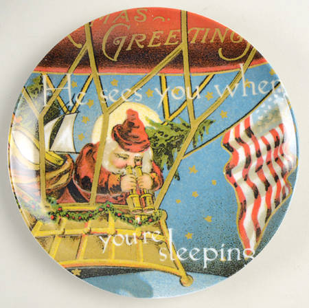 Christmas Carol Salad Plate