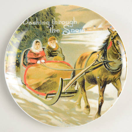 Christmas Carol Salad Plate