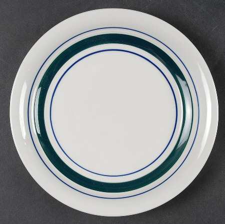 Clipper Green Blue Salad Plate