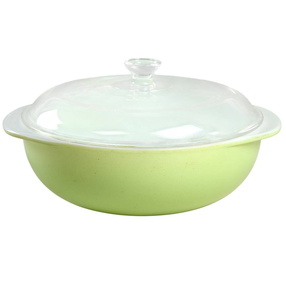 Lime 2 Qt Round Covered Casserole