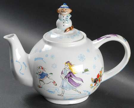 Alice in Winterland Teapot & Lid