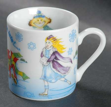 Alice in Winterland Flat Demitasse Cup